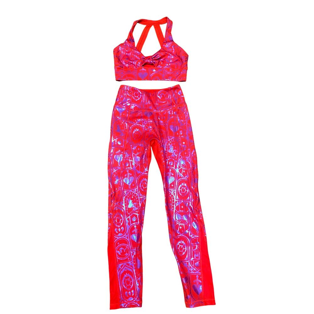NWT Crowned Athletics Fairest Heart Sports Bra & Leggings Set - Size S/M